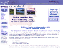 Tablet Screenshot of allnatural.net